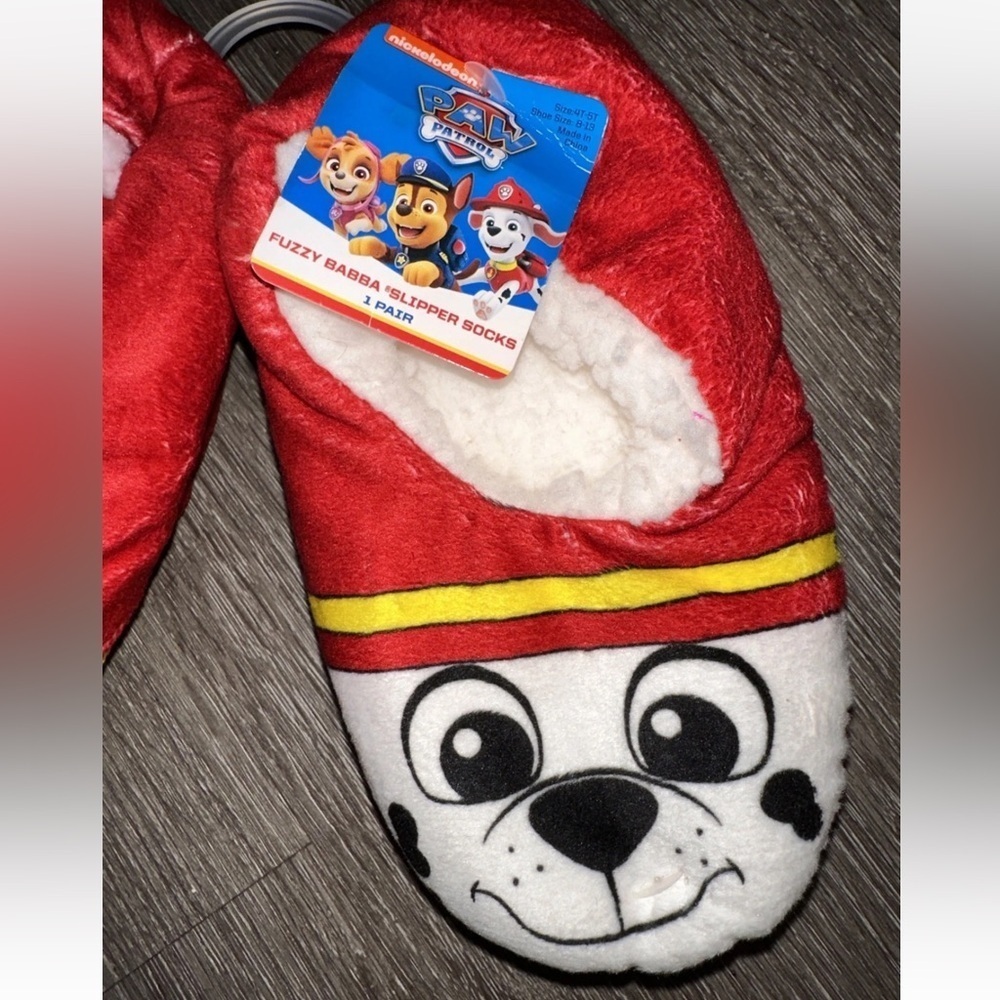 Paw Patrol Slipper Socks Slip Resistance Size Shoe 8-13 Size 4T-5T - Picture 3 of 4